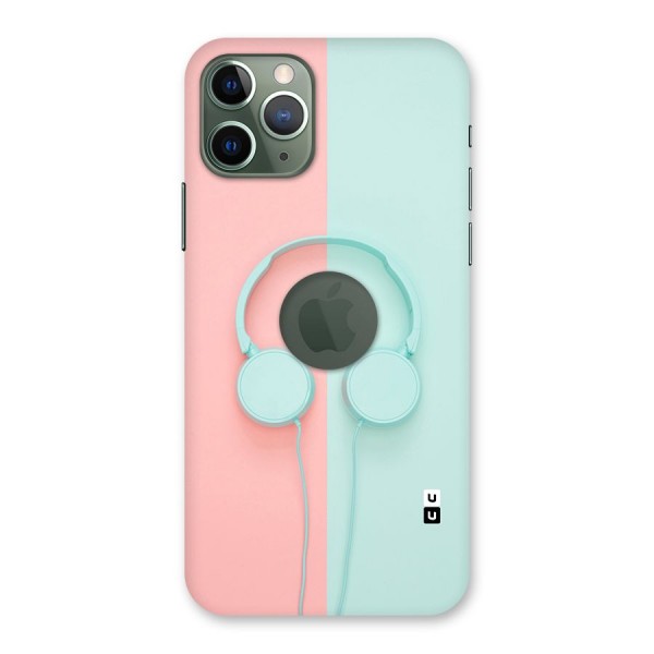 Pastel Headphones Back Case for iPhone 11 Pro Logo  Cut